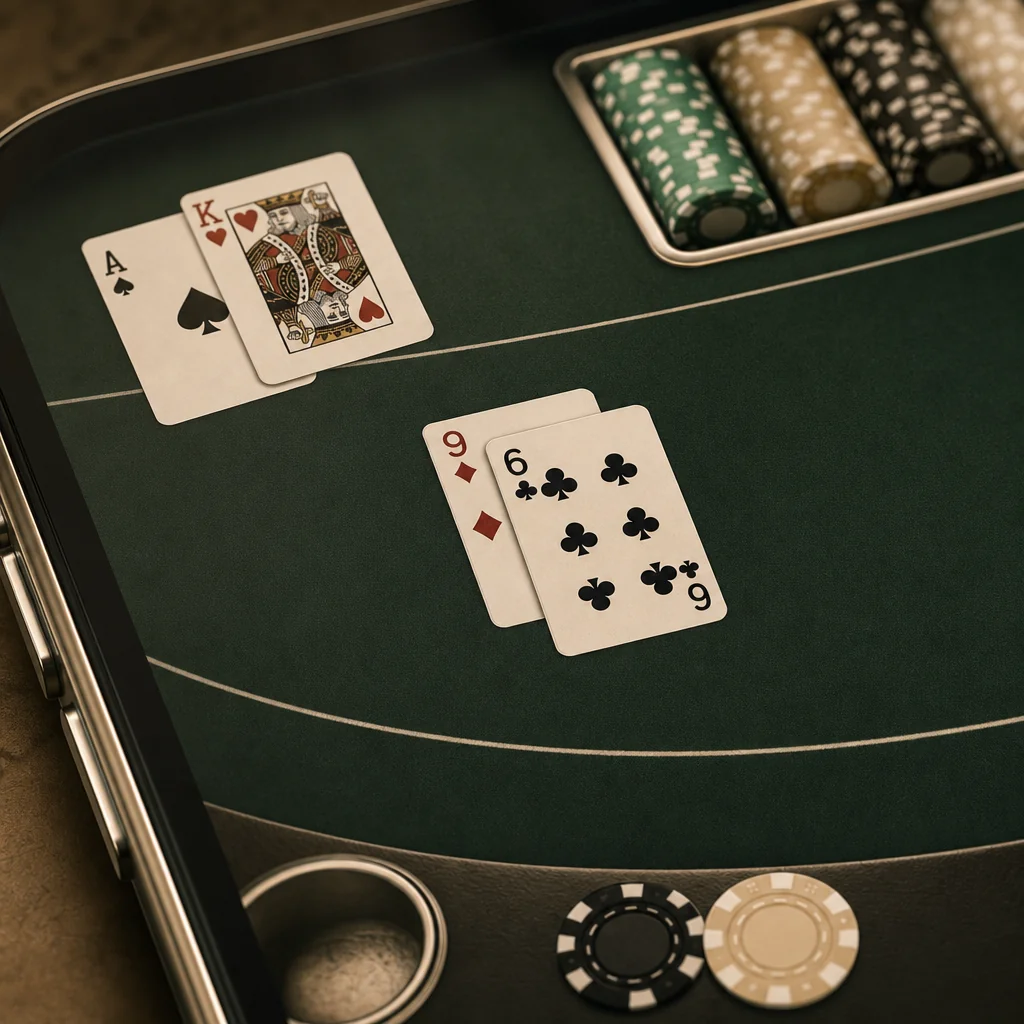 Player reviewing matched deposit casino bonus on mobile phone